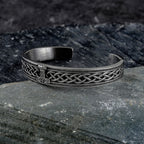 PENDRA Tree of Life Black Rune Stainless Steel Bracelet