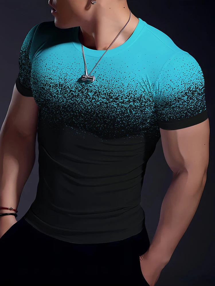 PENDRA Printed Urban Short-Sleeve Running T-Shirt