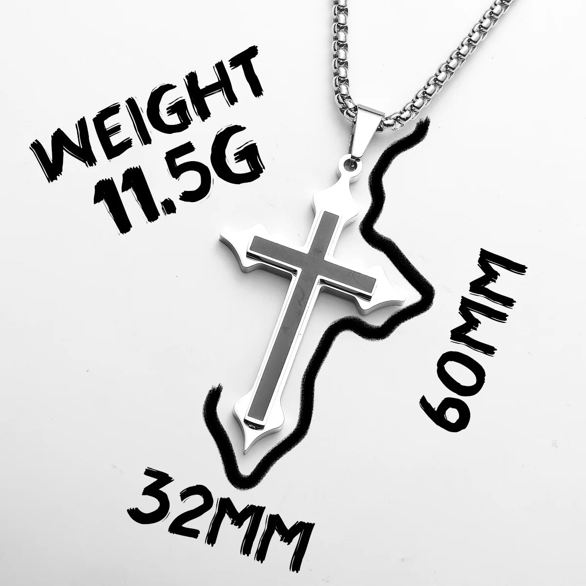 PENDRA Jormora Cross Charm Necklace