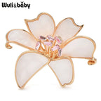 PENDRA Shellia 2-Color Shell Flower Brooch