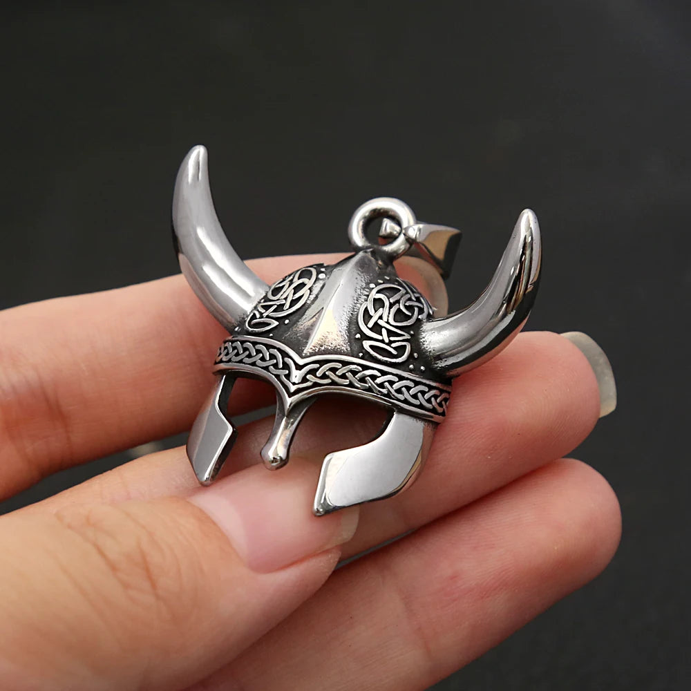 PENDRA Helmetmask Stainless Steel Helmet Mask Pendant