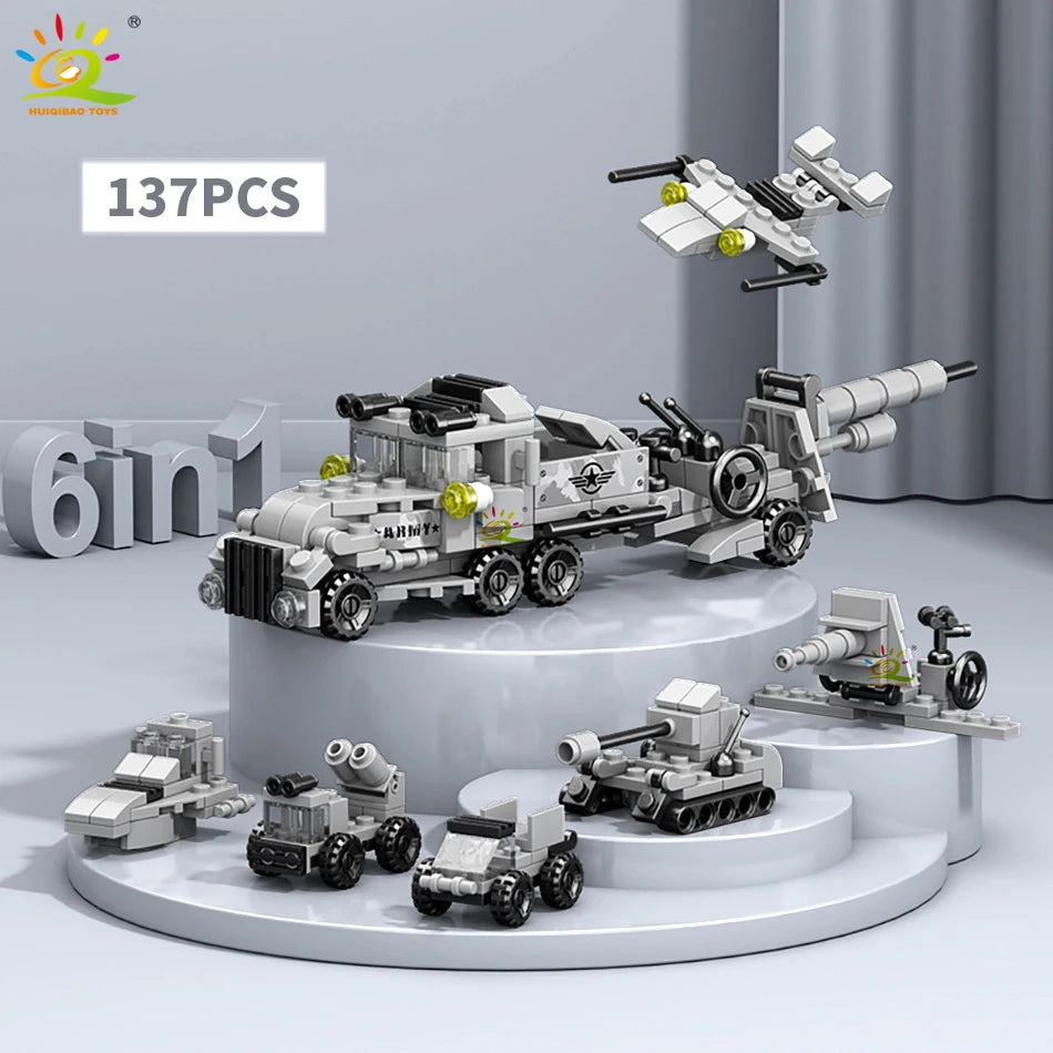PENDRA Engineering Police Tank Building Set