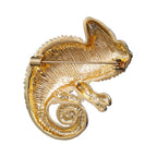PENDRA Chameleon Enamel Lizard Brooch
