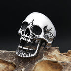 PENDRA Skullpunk Gothic Stainless Steel Skull Ring