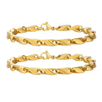 6.4mm Wide Link Chain Bracelets for Men, New Fashion Waterproof Stainless Steel Chains Wristband Gift for Him Jewelry