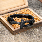 PENDRA Thor Hammer Classic Leather Bracelet
