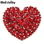PENDRA Amoura 2-Color Crystal Heart Brooch