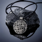PENDRA Celtic Knot Rune Cross Necklace