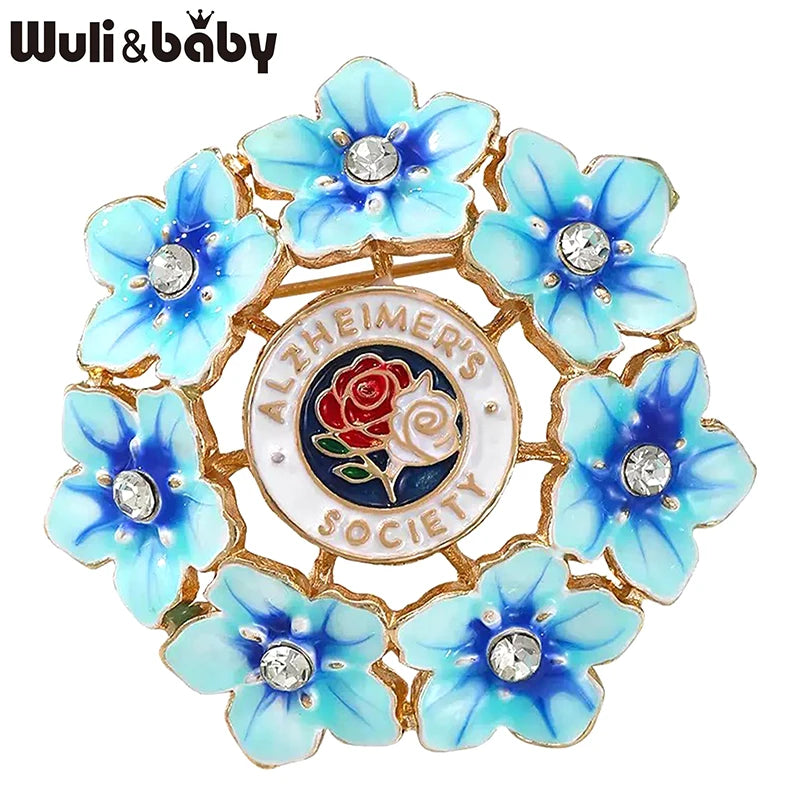 PENDRA Forgetmenot Alzheimer's Society Brooch