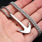 PENDRA Vikinganchor Simple Stainless Steel Anchor Necklace