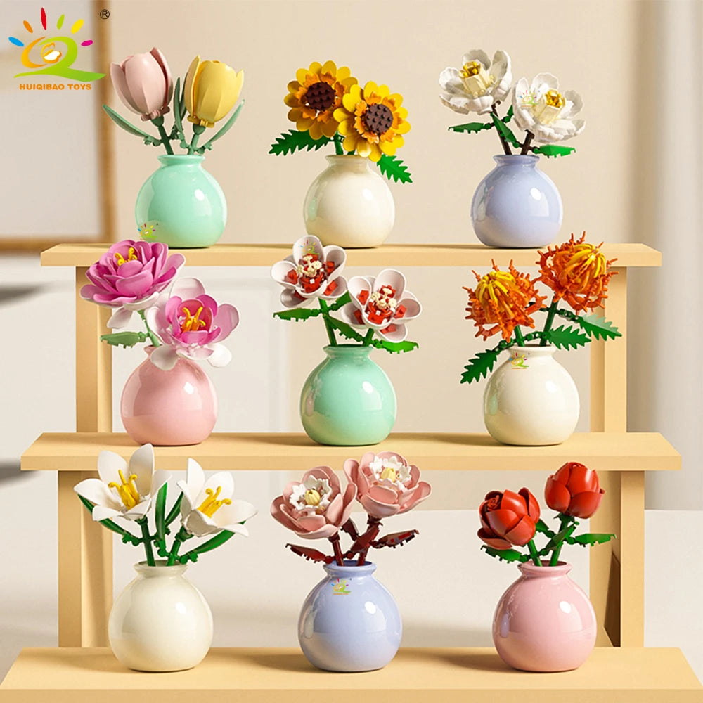 PENDRA Vase Eternal Floral Building Set