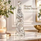 Unique Mermaid Art Glass Bottle Decanter, Decorative Liquor Wine Container, Man Cave Bar Home Desktop Ornament Creative Gift