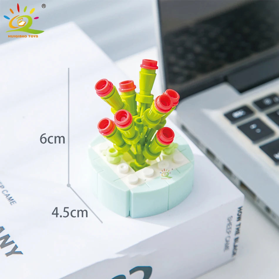 PENDRA Succulent Potted Floral Building Set