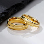 Engrave Tungsten Carbide Wedding Ring for Men Women,Scratch Resistant Waterproof Custom Ring,Valentine's Day Gift