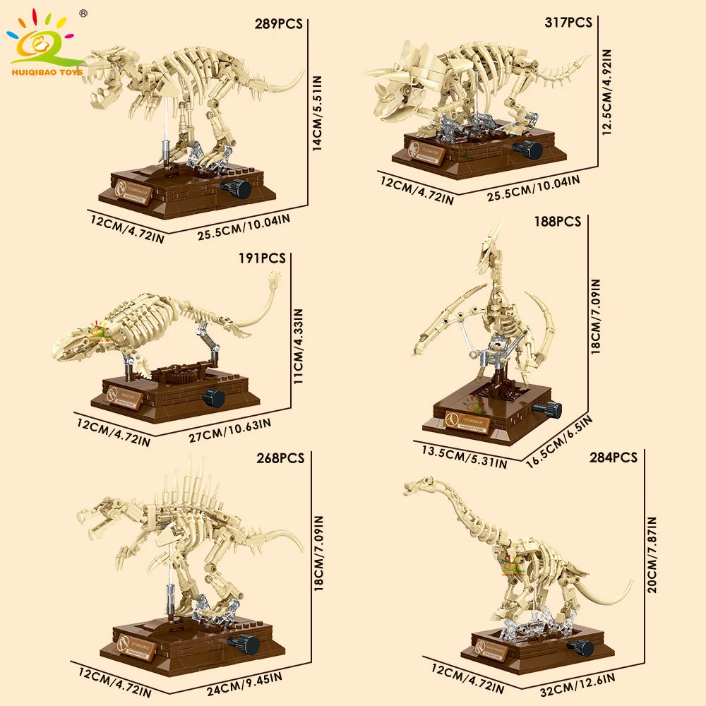PENDRA Dinosaur Skeleton Fossil Building Set