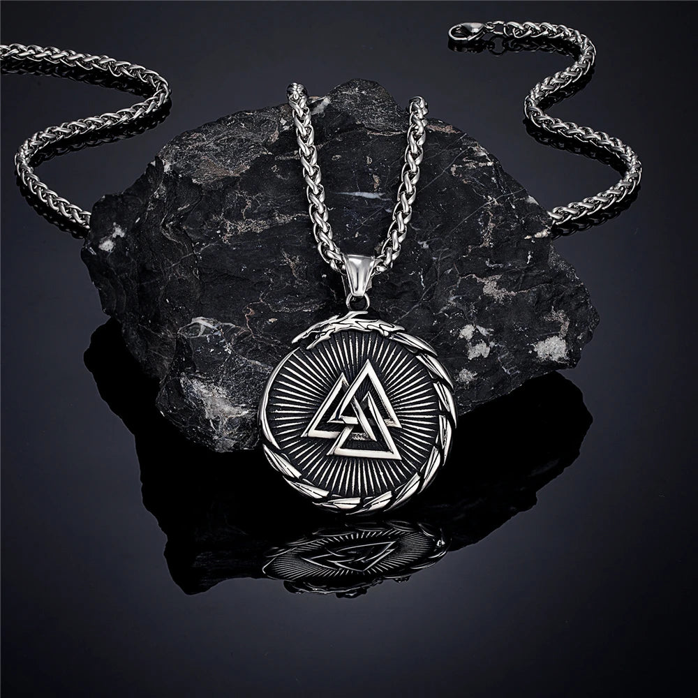 PENDRA Dragon Black Compass Necklace