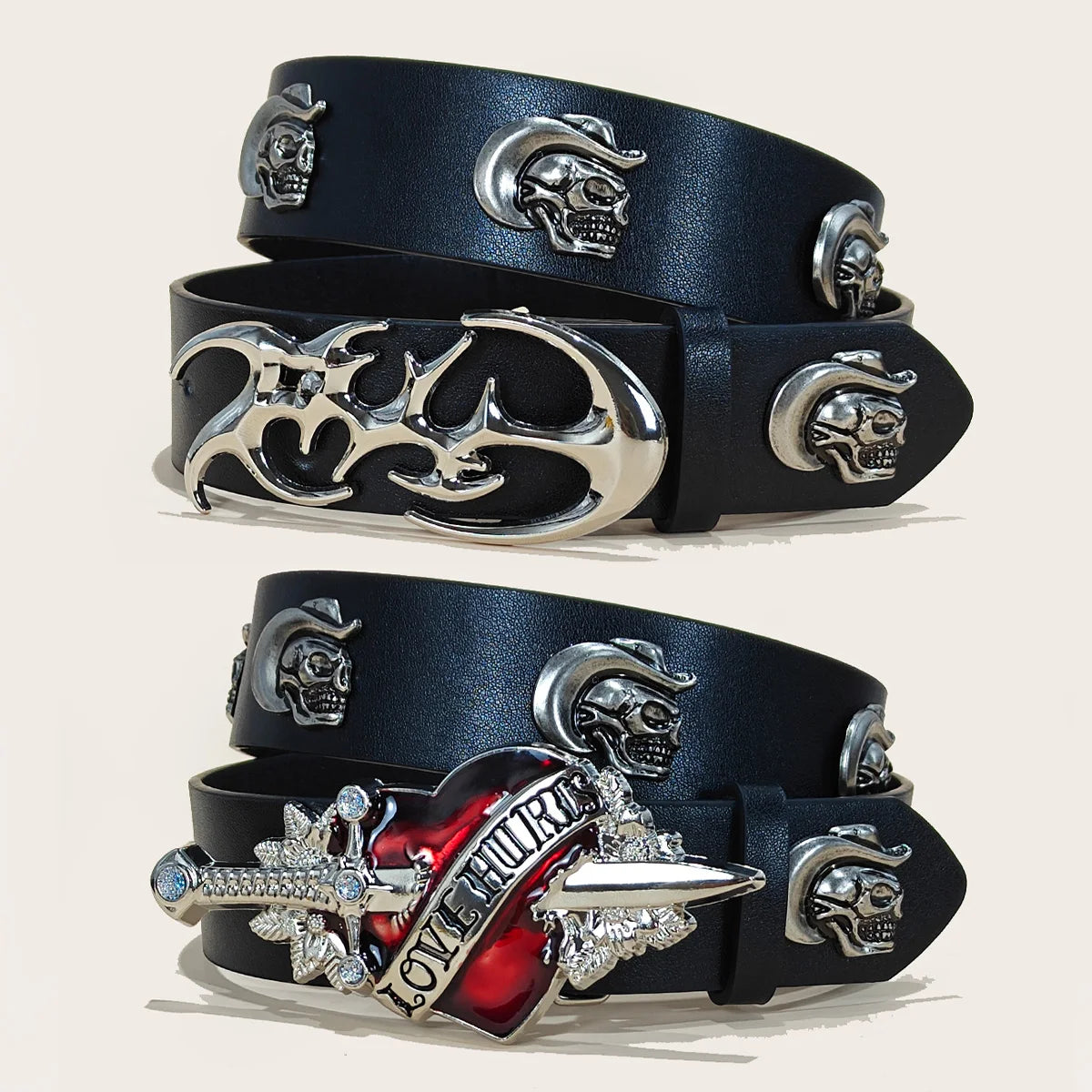 New Fashion Luxury Designer Belt Black Punk Accessories Girdle HipHop Y2k Waistband For Men and Women Wide Gothic Jeans Belt