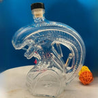 Novelty Alien Creature Whiskey Decanter, Unique Glass Bottle for Sci-Fi Gifting & Home Bar Decor Alien Xenomorph
