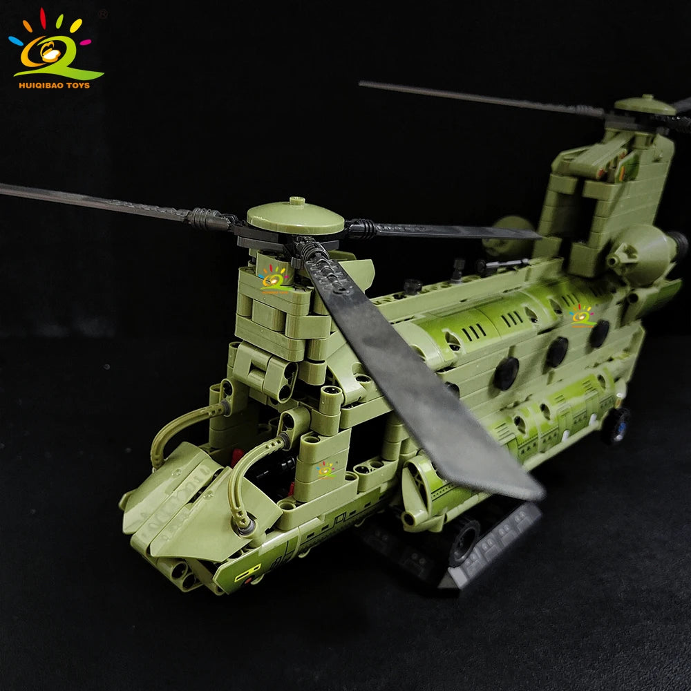 PENDRA Military Helicopter Army Building Set