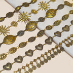 PENDRA Noraina Metal Punk Carved Waist Chain Belt