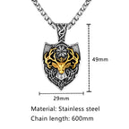 PENDRA Rune Gold Viking Necklace