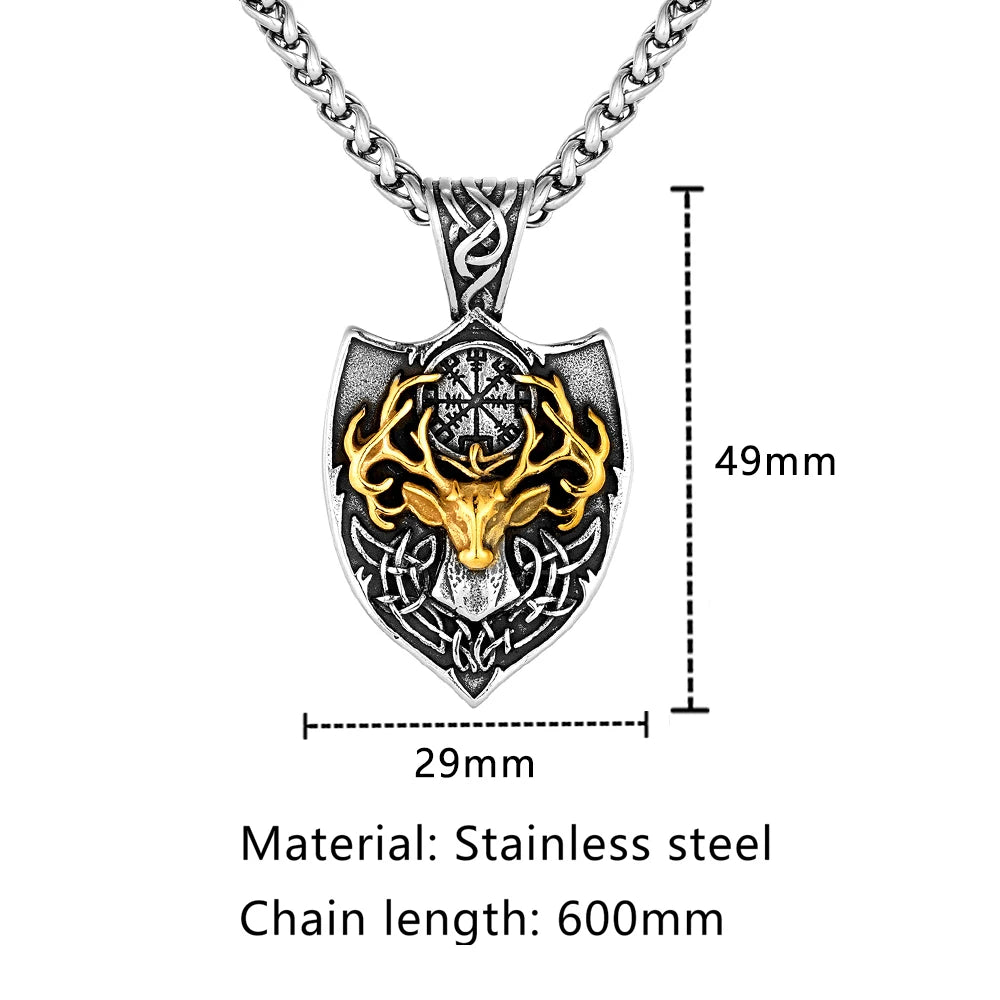 PENDRA Rune Gold Viking Necklace