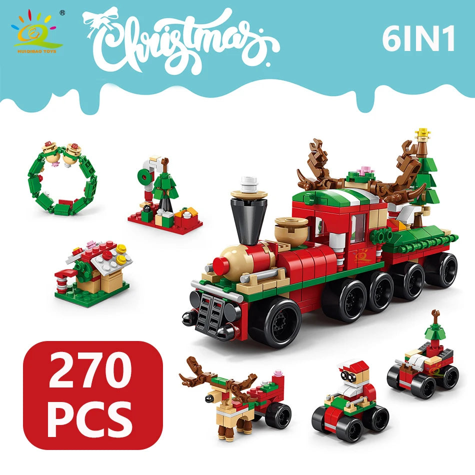 PENDRA Elk Deer Santa Building Set