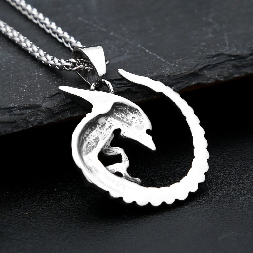 PENDRA Alienforge 316L Stainless Steel Alien Necklace