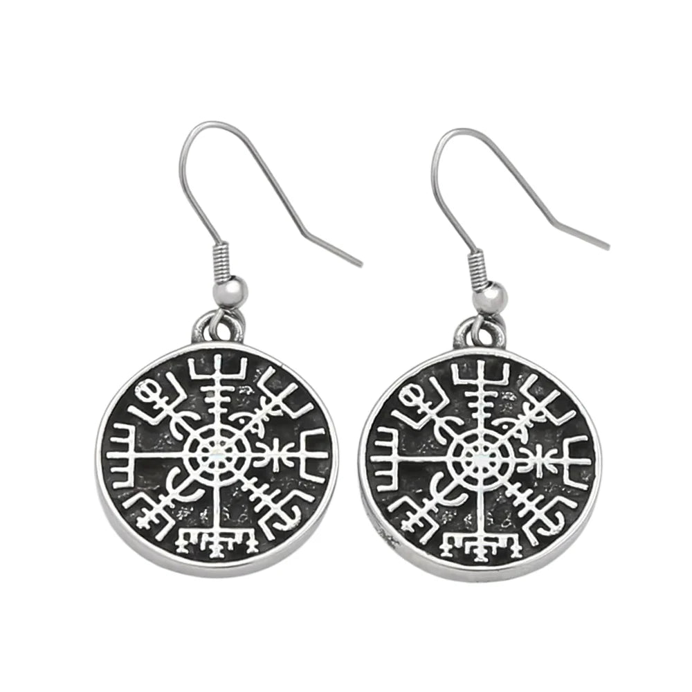 PENDRA Valknut Nordic Rune Earrings