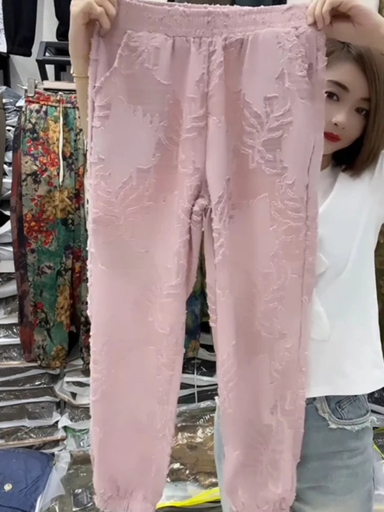 PENDRA Waist Hollow Out Thin Pants