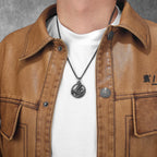PENDRA Wolf Steel Necklace