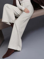 PENDRA Crocodile Print PU Straight Leg Pants