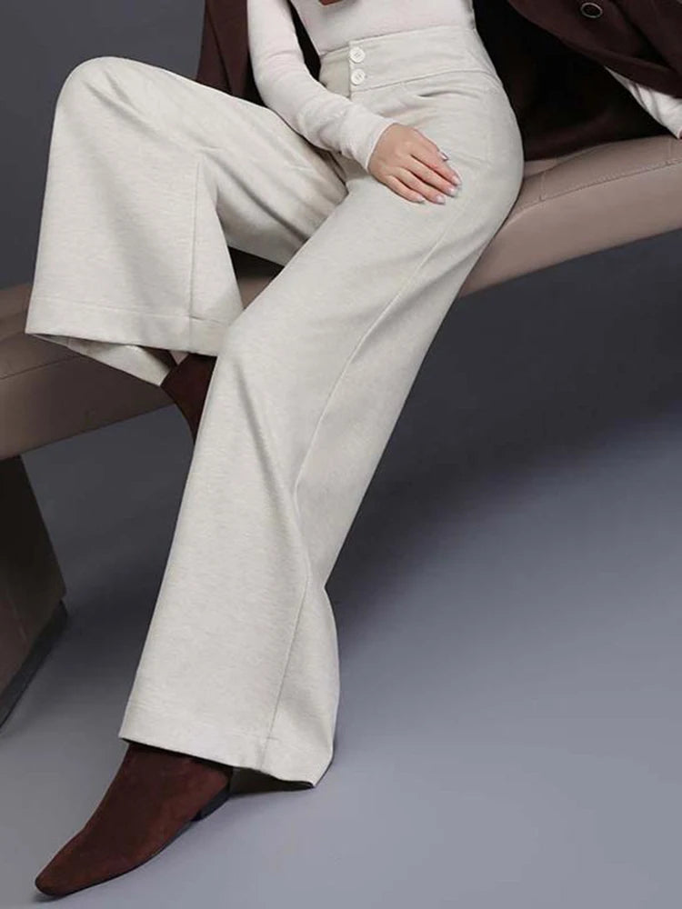 PENDRA Crocodile Print PU Straight Leg Pants