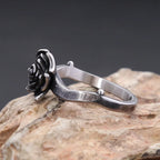 PENDRA Blackrose Vintage Black Rose Ring