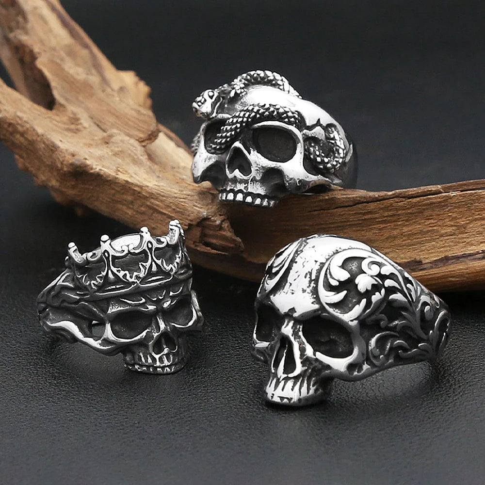 PENDRA Skullforge Gothic 316L Stainless Steel Ring