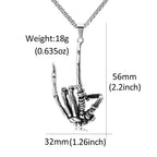 PENDRA Skullgesture Gothic Skull Gesture Pendant