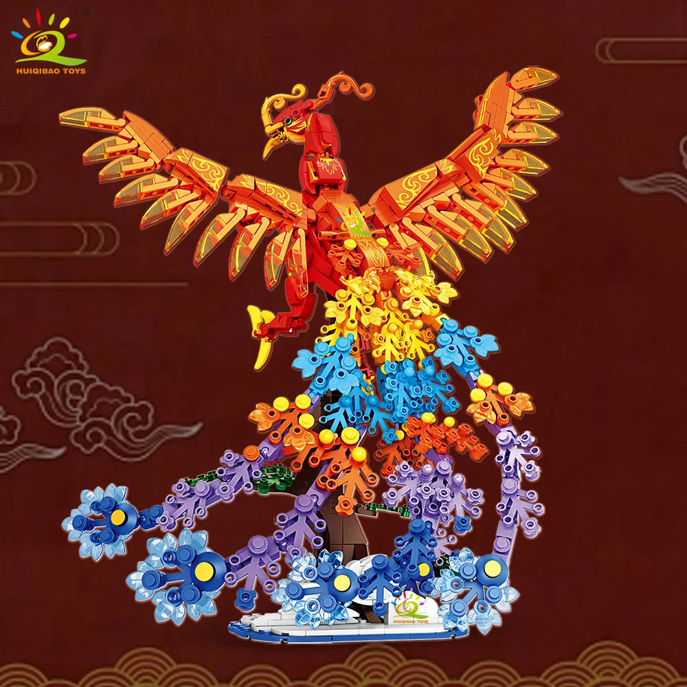 PENDRA Chinese Dragon Phoenix Building Set