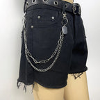 PENDRA Moonstar Rivet Waist Chain Keychain