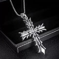PENDRA Crossbrand Stainless Steel Pattern Cross Pendant