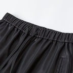 PENDRA High-Waist Drawstring Leather Pants