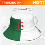 Algeria Free Custom Made Name Photo Dza Islam Bucket Cap Arabic Algerie Arab Print Text Logo DZ Casual Fisherman Hat