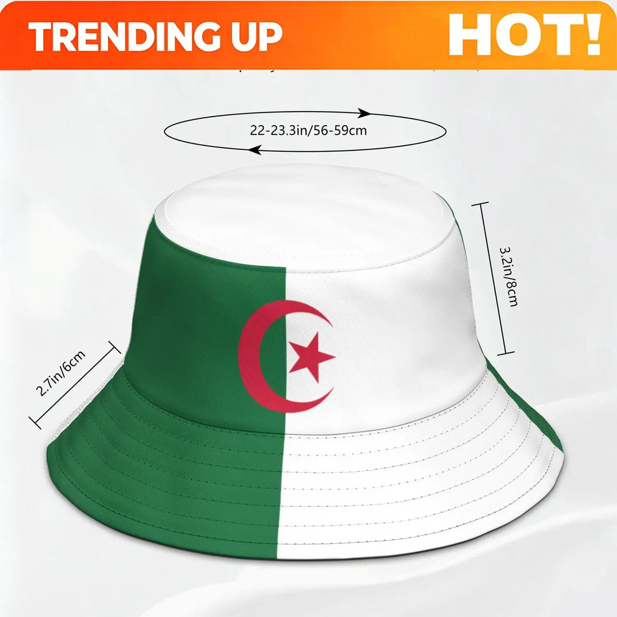 Algeria Free Custom Made Name Photo Dza Islam Bucket Cap Arabic Algerie Arab Print Text Logo DZ Casual Fisherman Hat