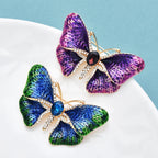 PENDRA Enamel Gradient Butterfly Brooch