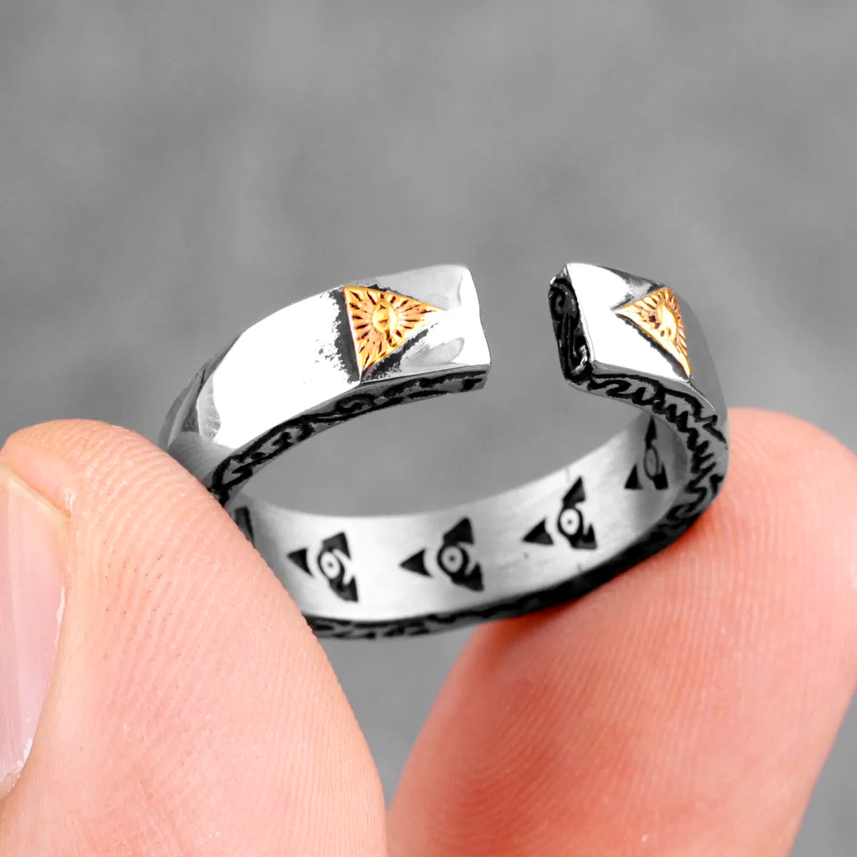 PENDRA Freemason Masonic Boyfriend Steel Ring