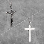PENDRA Wrenlith Cross Charm Necklace