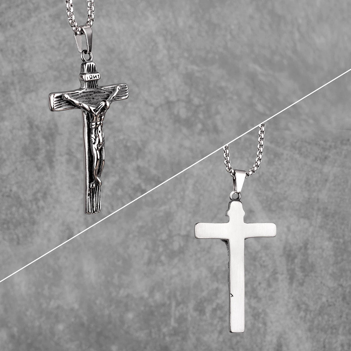 PENDRA Wrenlith Cross Charm Necklace