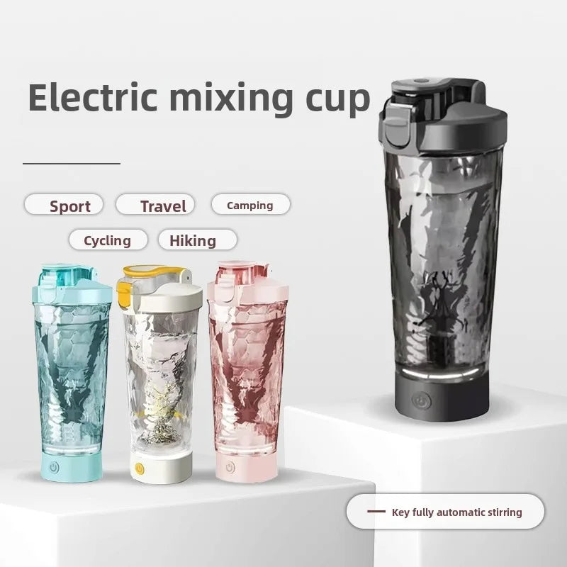 Rechargeable Electric Protein Shaker, Automatic Mixing Blender Bottle, BPA Free Portable Water Cup for Gym, Travel, Hiking,