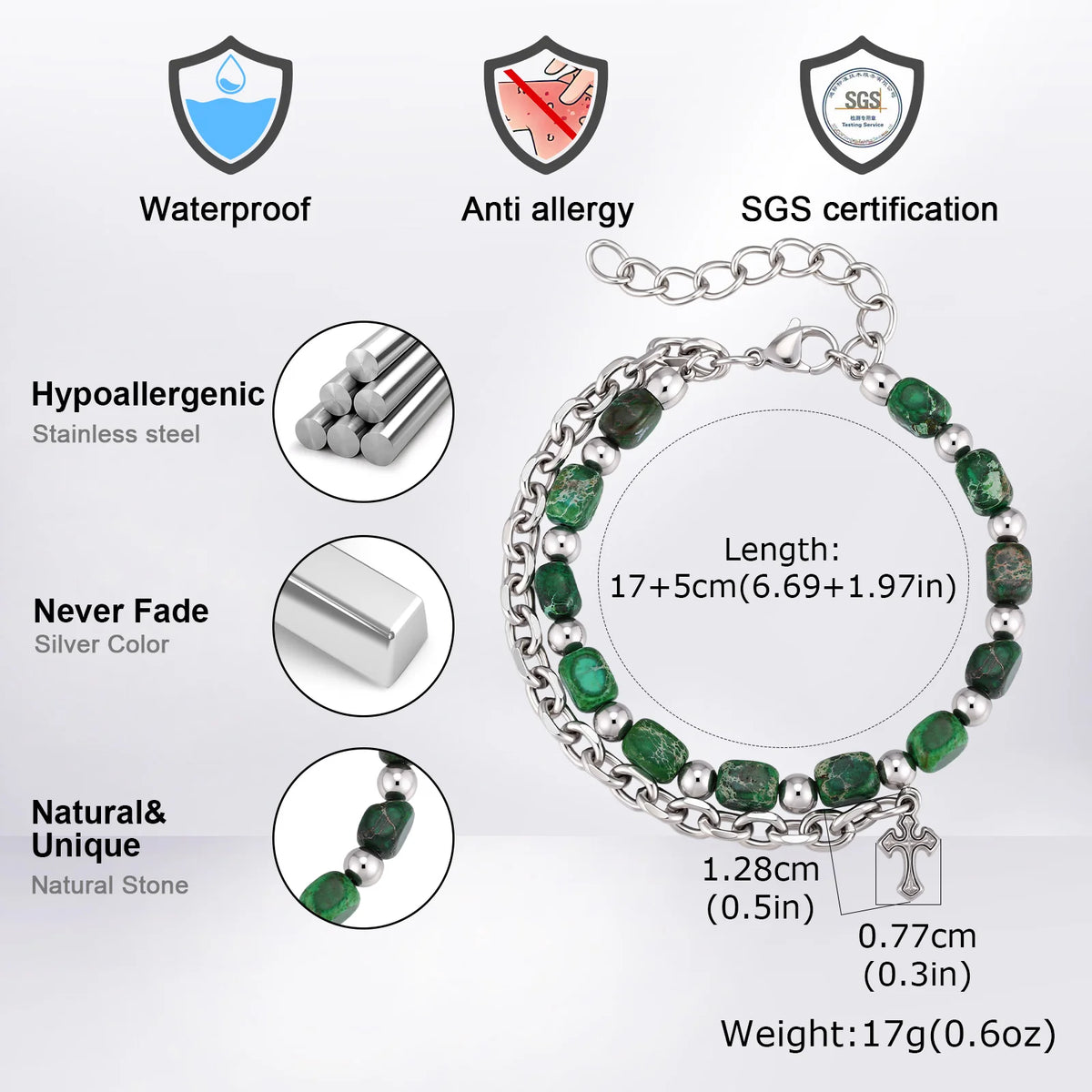 PENDRA Cordric Cross Charm Bracelet