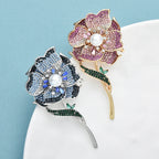 PENDRA Beautiful Begonia Flower Brooch