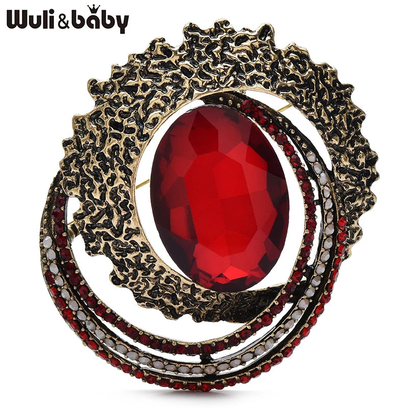 PENDRA Celestine4 Crystal Brooch